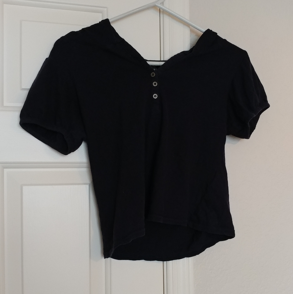 Blue crop top